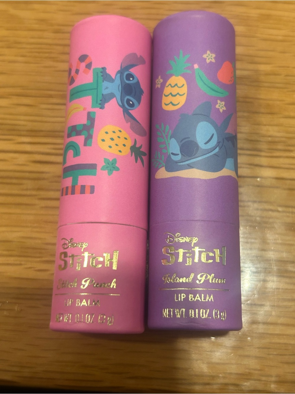 Disney Stitch Lip Balms 🍍 🍓 🍌 🍃